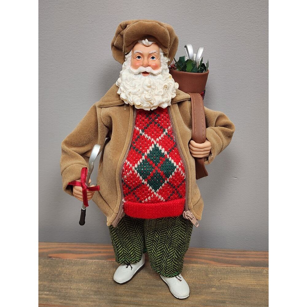 Ashland Collectible 10" Golfer Santa Figure Christmas Collectible